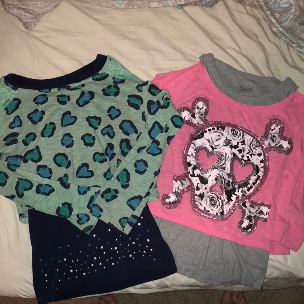 Girls justice Tshirt lot (2)